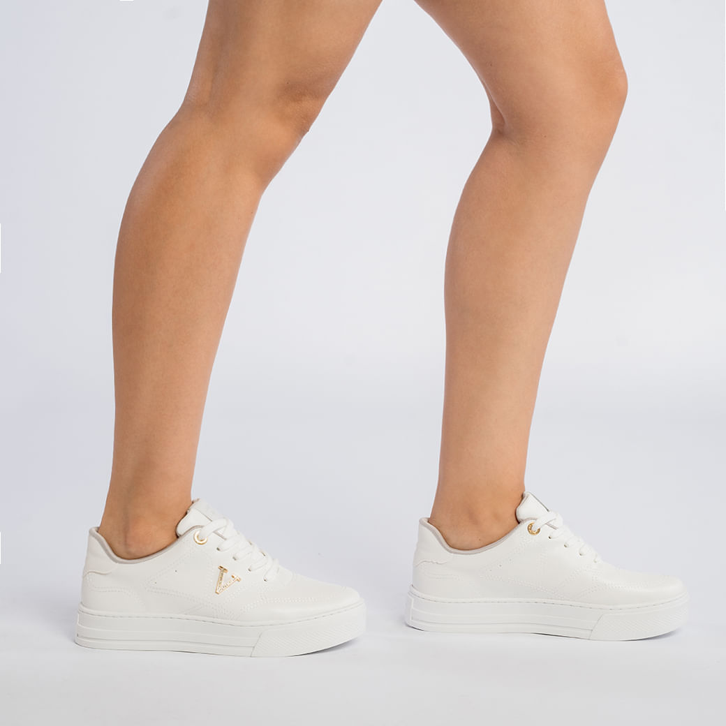 Via Marte Tenis Casual 027-031-01 Branco_Branco Sint2